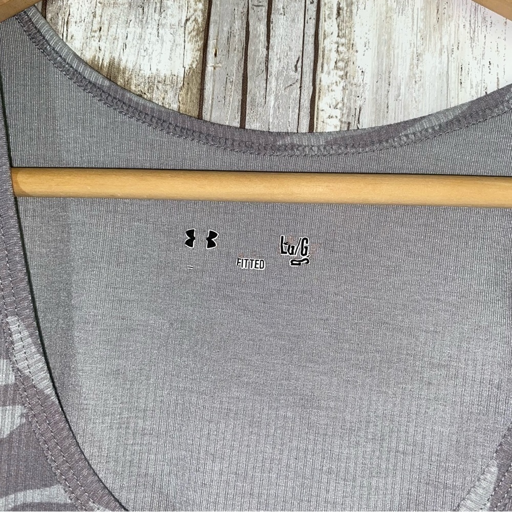 Under Armor Grey Camo Fitted Tank - Picture 4 of 4